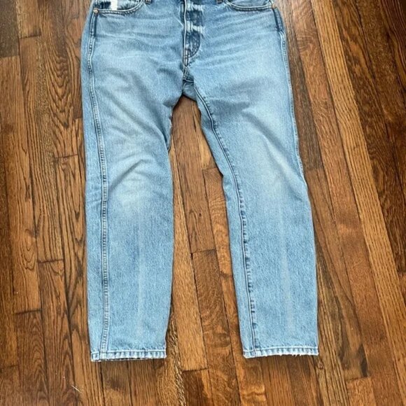 KHAITE Blue Straight Leg Jeans 28 Kyle - Picture 1 of 4